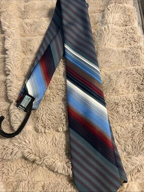 Others Follow Striped Tie in Blue, Red, Navy